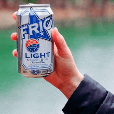 Enjoy FRIO Can held in hand